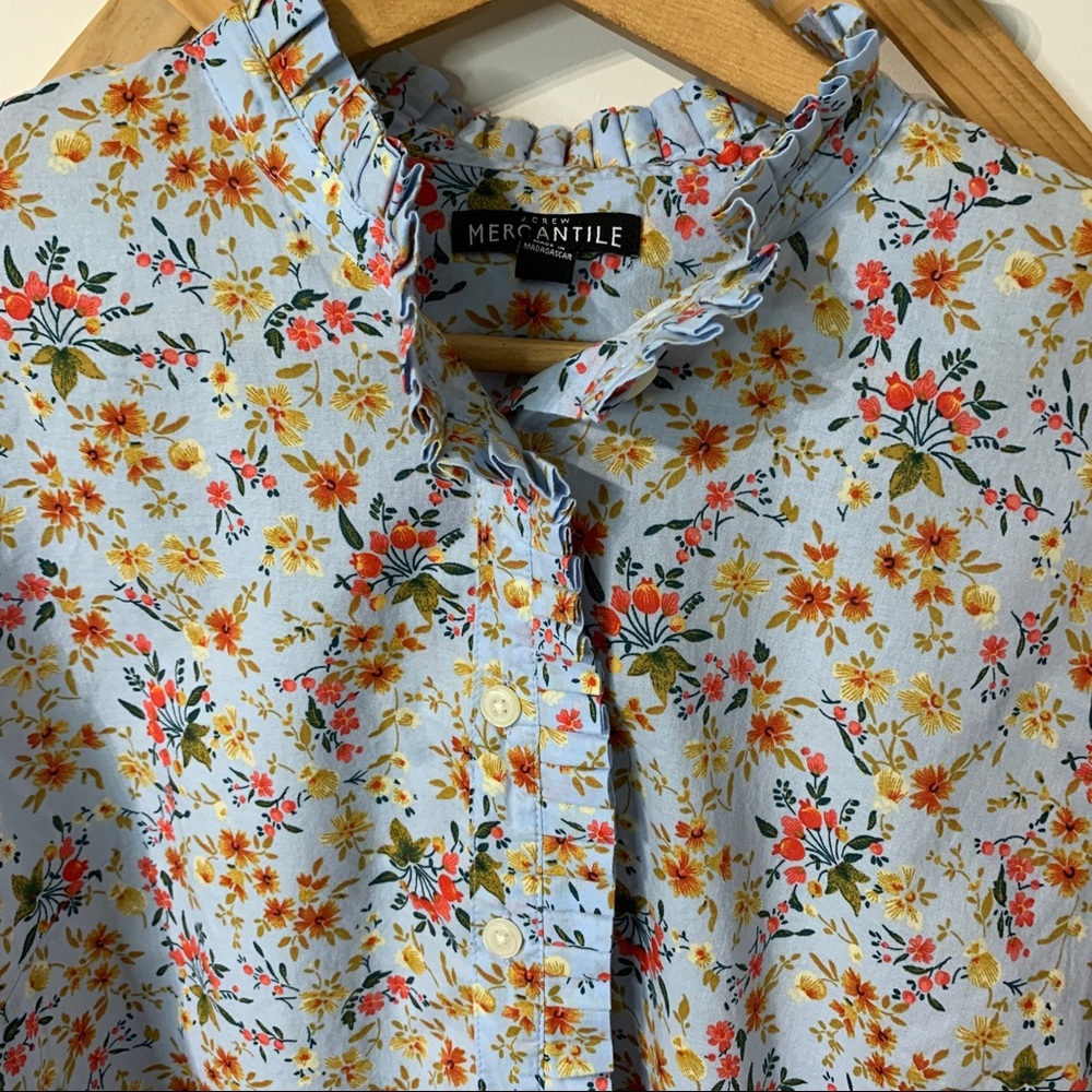 J. Crew Mercantile Button Down Floral Shirt